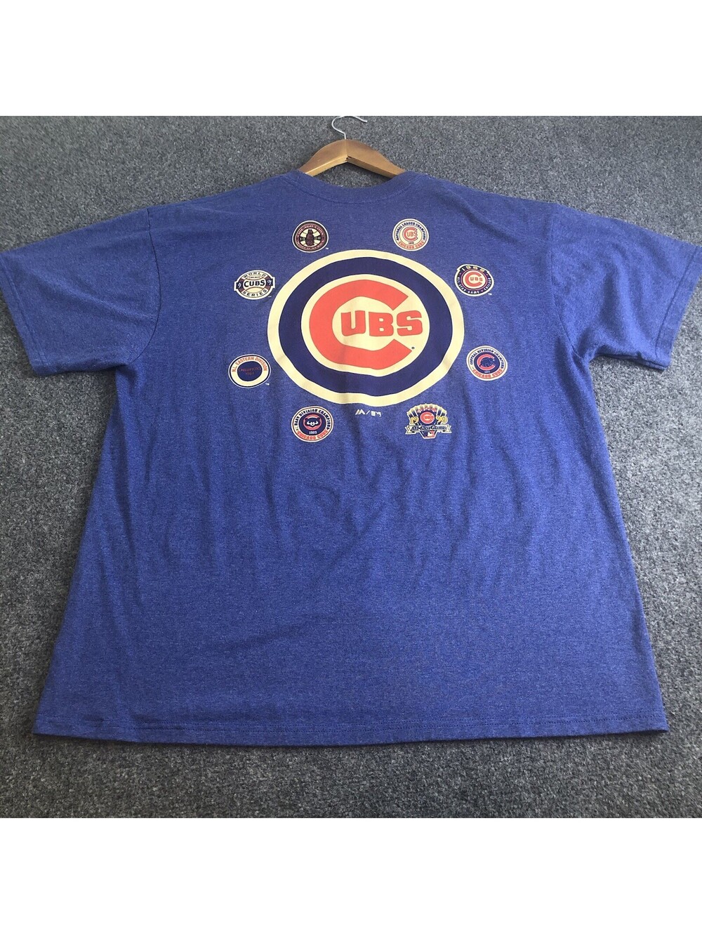 Majestic Chicago Cubs Shirt Mens XL Baseball MLB Short Sleeve Retro Logo